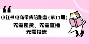 小红书电商带货陪跑营(第11期)无需囤货、无需直播、无需投流-创库88项目资源网