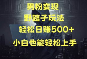 当下最火男粉变现项目月入5W+，小白也能轻松盈利-创库88项目资源网