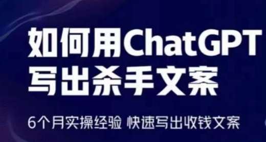 如何用ChatGPT写出杀手文案，6个月实操经验，快速写出收钱文案-创库88项目资源网