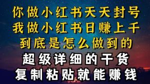 都知道小红书能引流私域变现，可为什么我能一天引流几十人变现上千，但你却频频封号违规被限流【揭秘】-创库88项目资源网