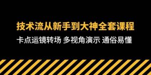 （10193期）技术流-从新手到大神全套课程，卡点运镜转场 多视角演示 通俗易懂-71节课-创库88项目资源网