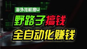 海外挂机撸U新平台，日赚15美元，全程无人值守，可批量放大，工作室内部项目！-创库88项目资源网