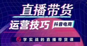 直播带货运营技巧，学实战的直播带货课-创库88项目资源网