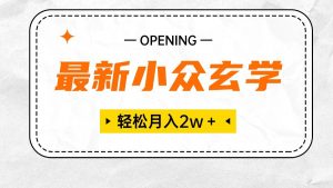 （10278期）最新小众玄学项目，保底月入2W＋ 无门槛高利润，小白也能轻松掌握-创库88项目资源网