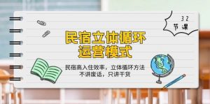 民宿立体循环运营模式:民宿高入住效率,立体循环方法,只讲干货(32节)-创库88项目资源网