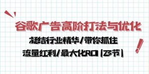 （10287期）谷歌广告高阶打法与优化，凝结行业精华/带你抓住流量红利/最大化ROI(23节)-创库88项目资源网