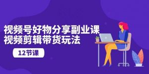 视频号好物分享副业课，视频剪辑带货玩法（12节课）-创库88项目资源网