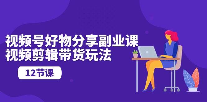 视频号好物分享副业课，视频剪辑带货玩法（12节课）-创库88项目资源网