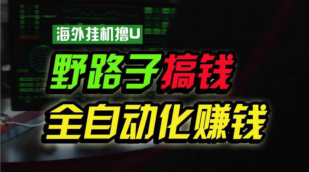 海外挂机撸U新平台,日赚8-15美元,全程无人值守,可批量放大,工作室内部项目!-创库88项目资源网