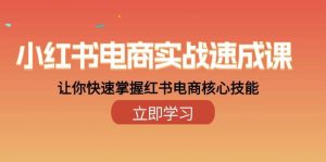 （10384期）小红书电商实战速成课，让你快速掌握红书电商核心技能（28课）-创库88项目资源网