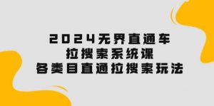 （10508期）2024无界直通车·拉搜索系统课：各类目直通车 拉搜索玩法！-创库88项目资源网
