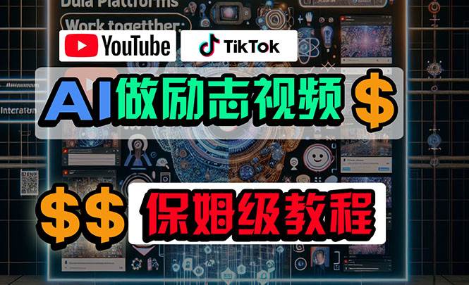 （10520期）利用AI制作励志视频，在YouTube和TikTok赚钱，小白可做（附工具）-创库88项目资源网