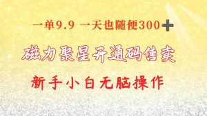 （10519期）快手磁力聚星码信息差 售卖  一单卖9.9  一天也轻松300+ 新手小白无脑操作-创库88项目资源网