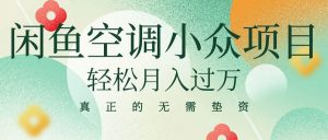 （10525期）闲鱼卖空调小众项目 轻松月入过万 真正的无需垫资金-创库88项目资源网