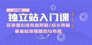 （10549期）独立站 入门课：多渠道 引流布局策略/成长策略/垂直站发展趋势与布局-创库88项目资源网