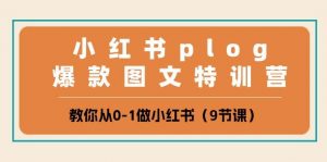（10553期）小红书 plog爆款图文特训营，教你从0-1做小红书（9节课）-创库88项目资源网