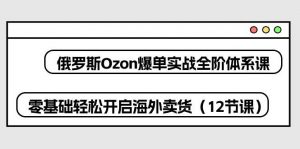 （10555期）俄罗斯 Ozon-爆单实战全阶体系课，零基础轻松开启海外卖货（12节课）-创库88项目资源网