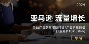 （10566期）亚马逊流量 增长-老品广告 放量增效打法/销量翻倍/打造更多TOP listing-创库88项目资源网