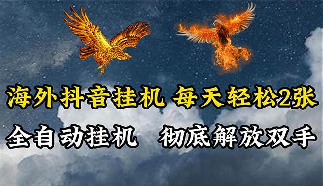 （10594期）海外抖音挂机，全自动挂机，每天轻松两张-创库88项目资源网