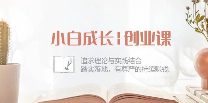 小白成长创业课:追求理论与实践结合,踏实落地,有尊严的持续赚钱(42节)-创库88项目资源网
