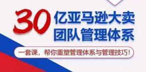 30亿亚马逊大卖团队管理体系，一套课，帮你重塑管理体系与管理技巧-创库88项目资源网