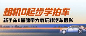 （10657期）相机0起步学拍车：新手从0基础带大家玩转汽车摄影（18节课）-创库88项目资源网