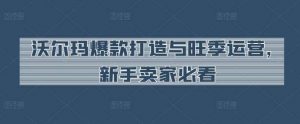 沃尔玛爆款打造与旺季运营，新手卖家必看-创库88项目资源网
