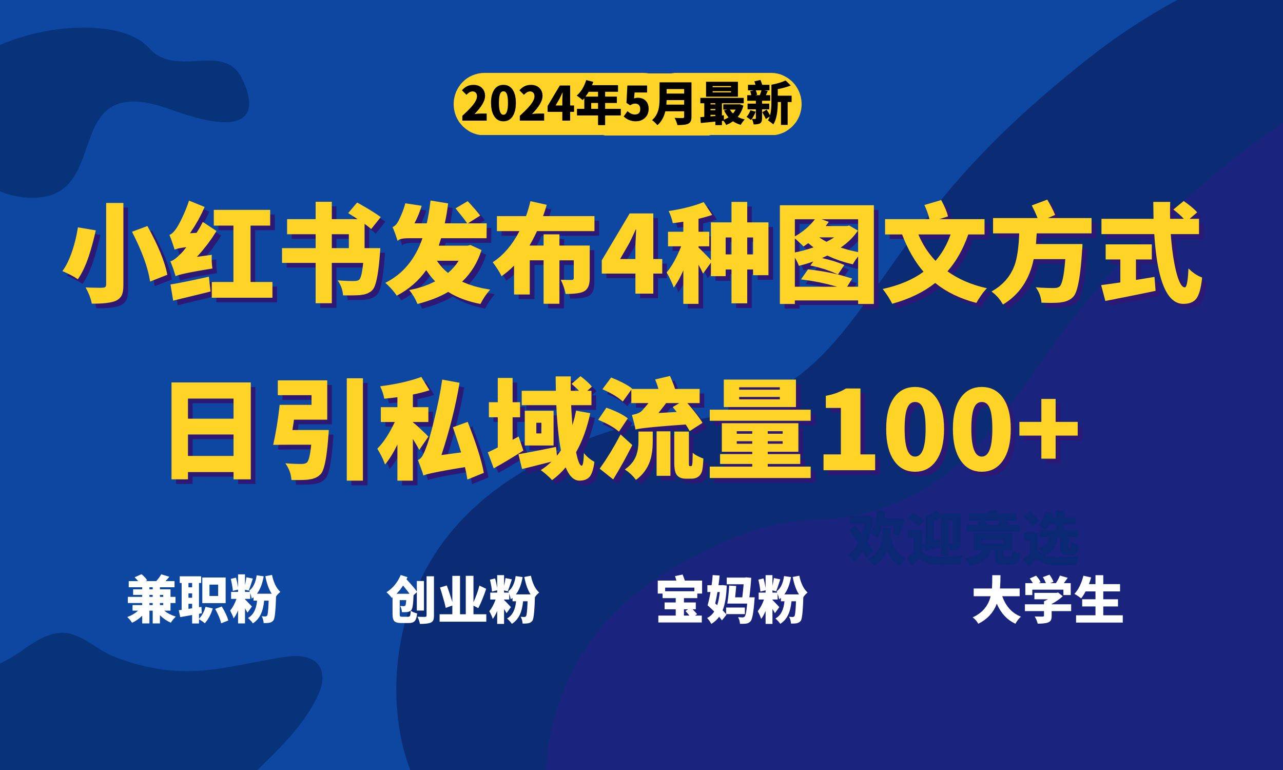 （10677期）最新小红书发布这四种图文，日引私域流量100+不成问题，-创库88项目资源网