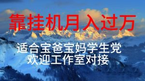 （10714期）每天躺着日入几百挂机项目，适合宝爸宝妈学生党工作室对接-创库88项目资源网