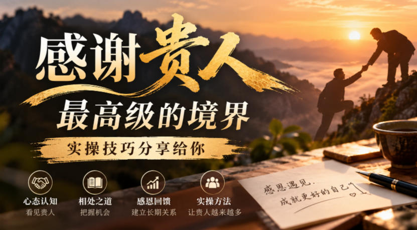 某公众号付费文章：感谢贵人最高级的境界，实操技巧分享给你-创库88项目资源网